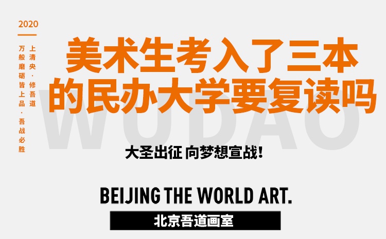 美术生考入了三本的民办大学要复读吗