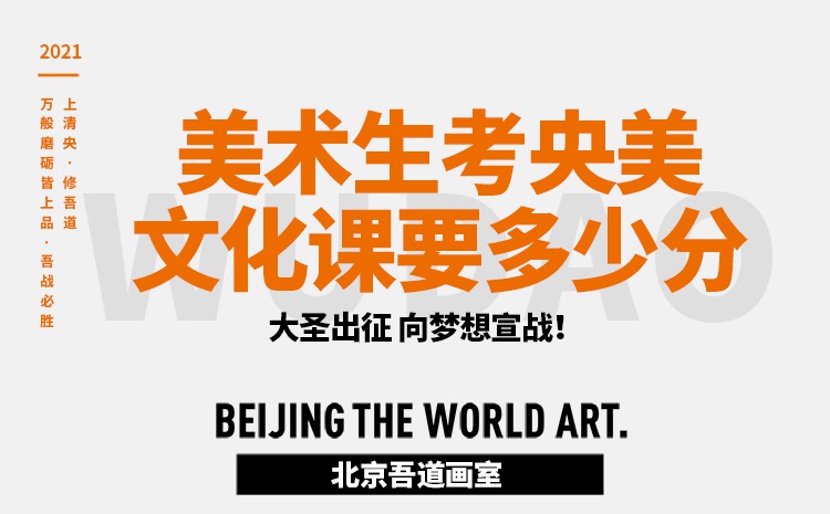 美术生考央美文化课要多少分（文化分要考多少）