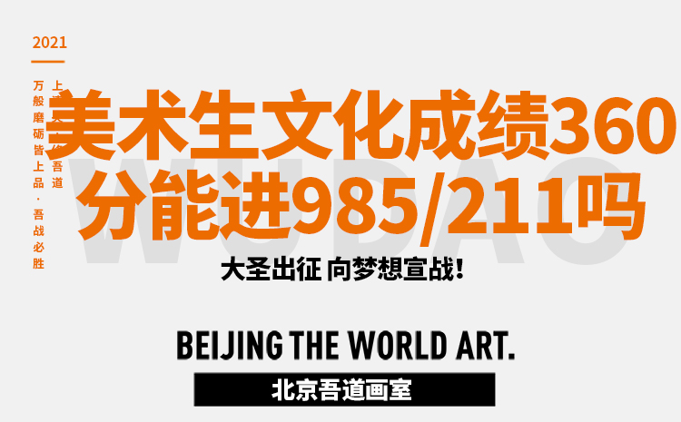 美术生文化成绩360分能进985/211吗