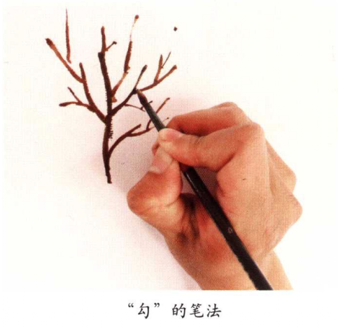 水粉画的常用笔法勾