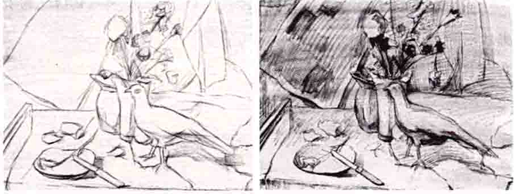 素描静物中常见的道具训练绘画步骤（1）