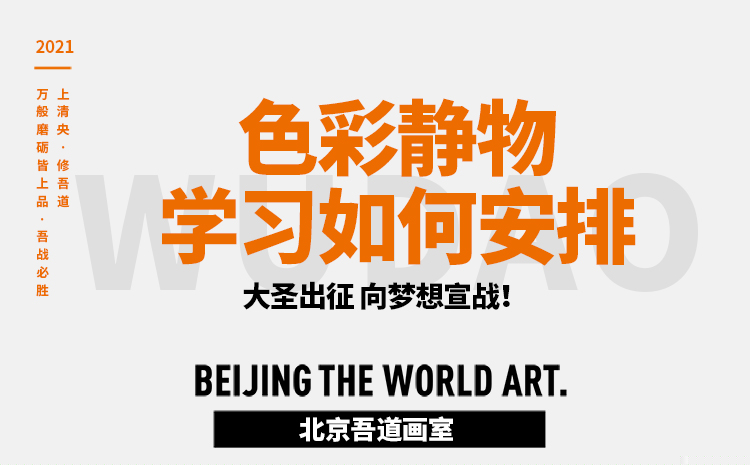 色彩静物学习如何安排