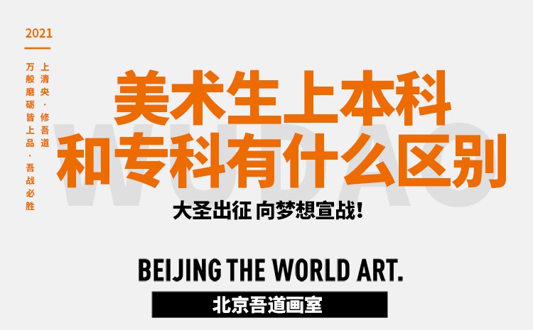 美术生上本科和专科有什么区别